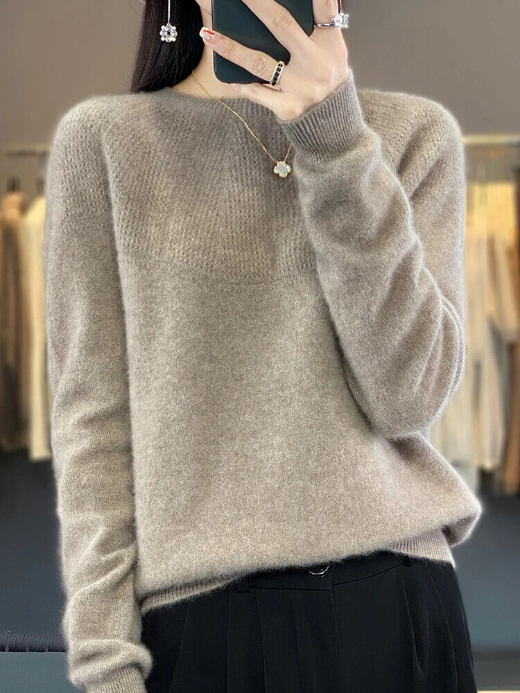 Autumn Winter Women Sweater O-Neck Pullovers Cashmere Knitwear Popular Clothes