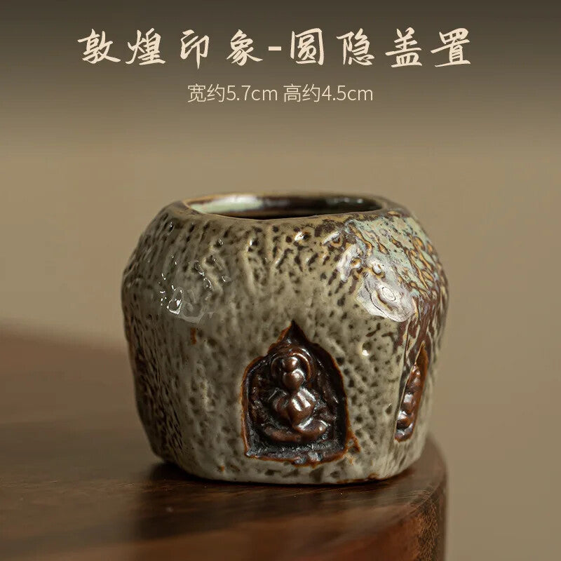 Dunhuang Kiln Transformation Cover Placement Retro Ceramic Kung Fu Tea Set