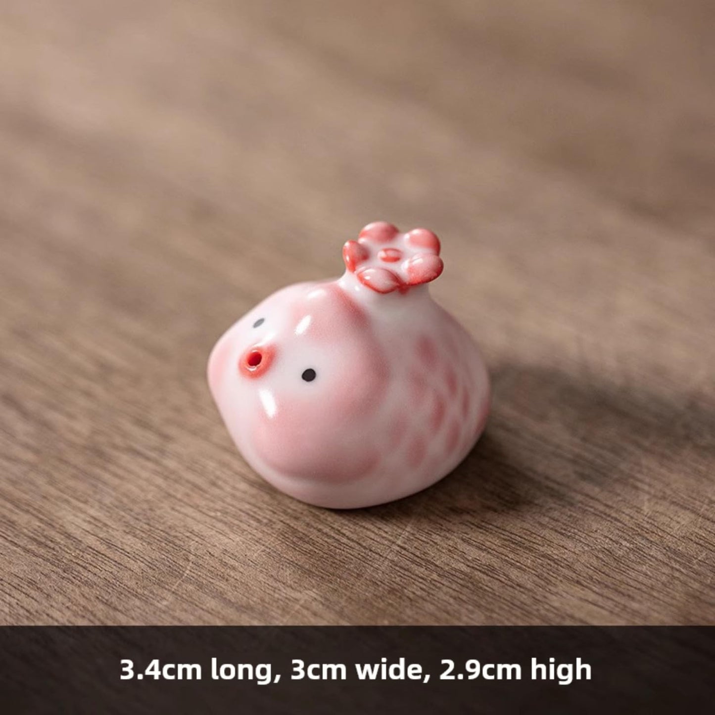 Mini Fish Ceramic Tea Pet Incense Burner 3.4cm Kung Fu TeaSet Tea Table Tea Play