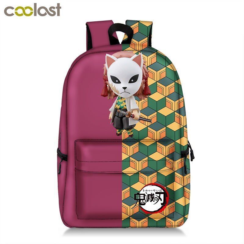 Backpack Waterproof Student School Bag Bookbag Cosplay Travel Fashion Red Purple