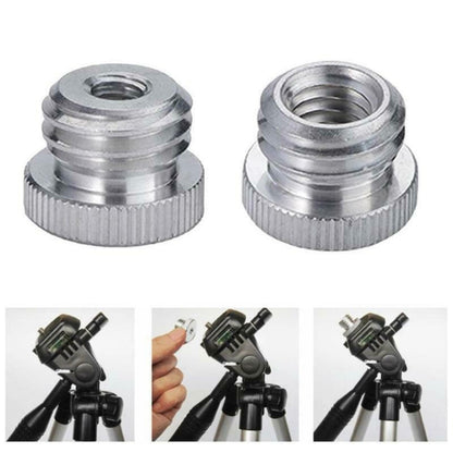 1/4'', 3/8" Female to 5/8" Male Aluminum Alloy Screw Adapter For Camera Tripod
