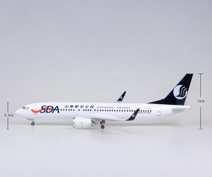 1:85 47CM SHANDONG AIRLINES BOEING 737 MAX Airplane Landing gear Resin Model