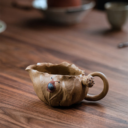 Creative Pitcher Real Yixing Zisha Duan Clay Fair Cup Handmade Tea Cup & Handle