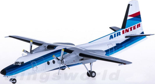 1:200 Herpa AIR INTER Fokker 27 Passenger Airplane Diecast Aircraft Plane Model