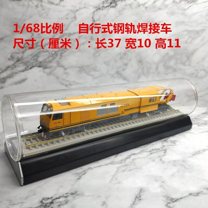 1:68 37CM Self - propelled Rail Welding Vehicles for Subways Train Diecast Model