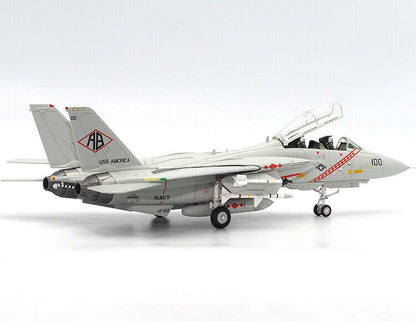 1:72 Calibre Wings F-14A DIAMONBACKS BUNO USS AMERICA Fighter Diecast Model