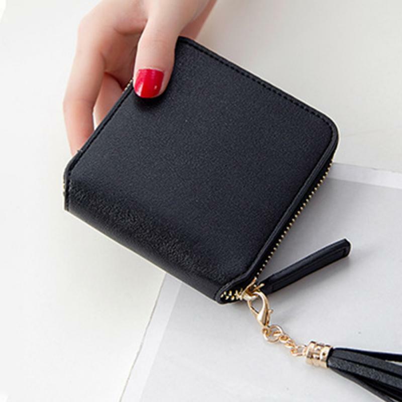 Lady Wallet Mini Handbag Female Money Wallets Leather Women's Purses Coin Clamps