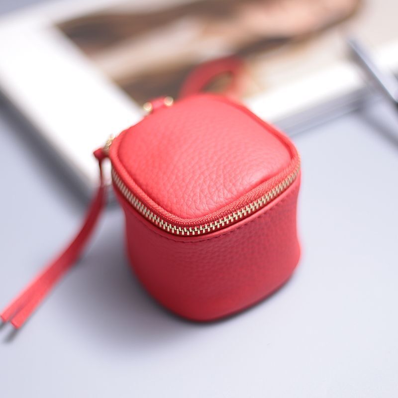 Genuine Leather Cosmetic Bag Cosmetic Case Makeup Clutch Toiletry Cosmetic Pouch