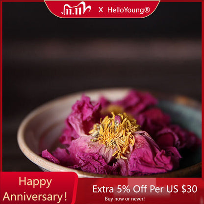 200g Chinese Flowers Tea Cake Flowering Peony Nectar Fragrance Herbal Flowers-