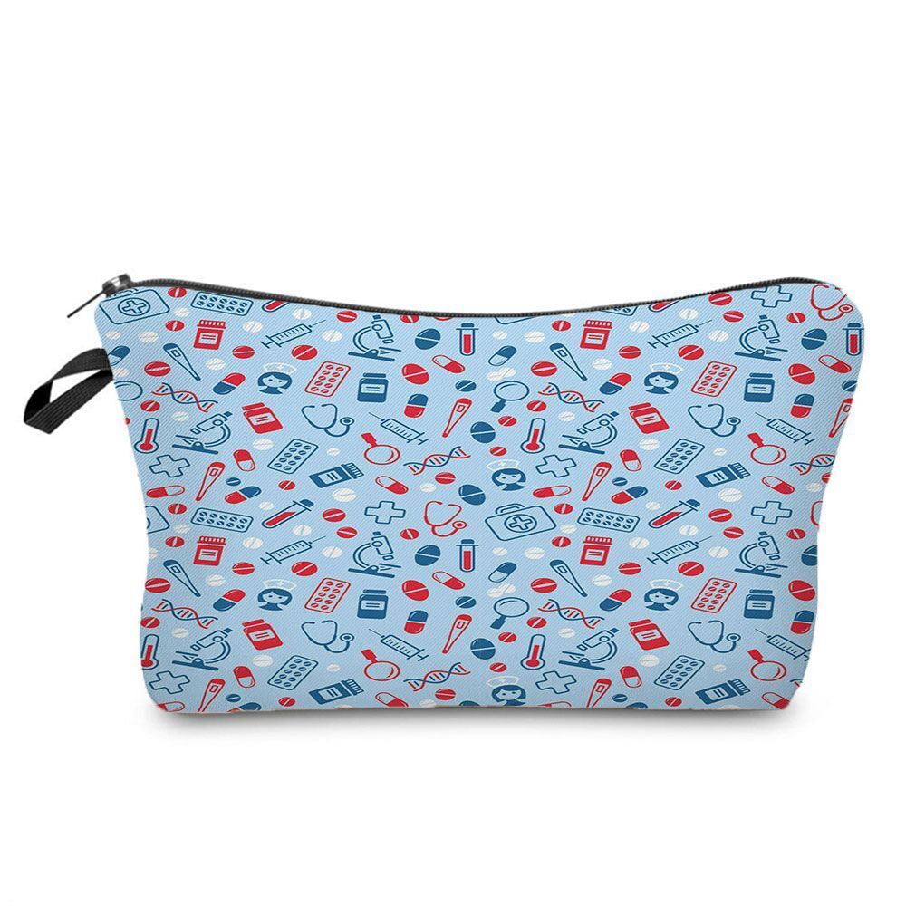 Printed Cosmetic Organizer Storage Bags Makeup Cartoon Purse 18*22*13.5 CM 1 PC