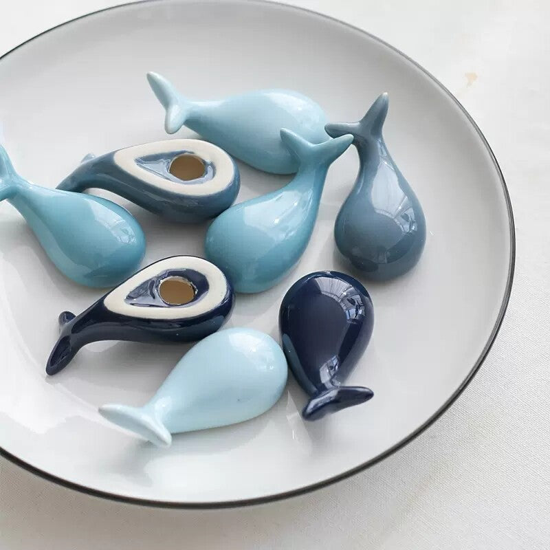 holder for chopsticks dophin shape creative table accessories porcelain mat new