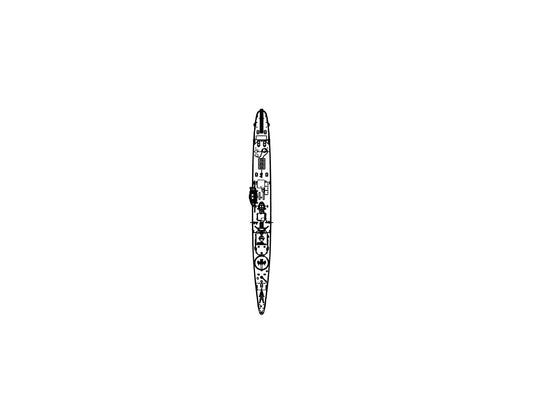 SSMODEL 1/1250 Military Model Kit IJN Type K-3 No.1 Kusentei RHWS1250014