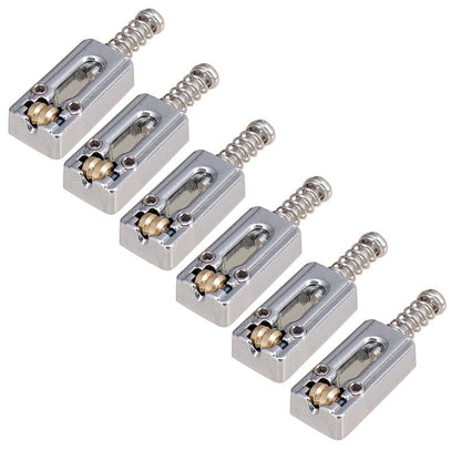 6Pack Upgrade Metal Roller Guitar Saddle Bridge String Saddles For E-Guitar G
