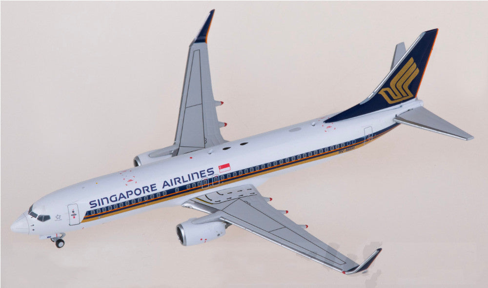 1:400 AeroPolaris Singapore Airlines B737-800 Passenger Airplane Diecast Model