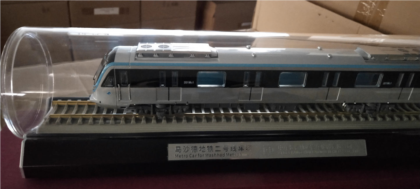 1:68 Metro Car for Mashhad Metro Line 2 Train Subway Railway Diecast Model