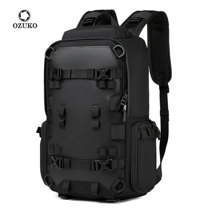 OZUKO Men's Backpack, Waterproof Oxford fabric Travel Bag, 15.6" Laptop Backpack
