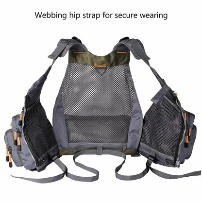 Fishing Vest Breathable Outdoor Sports Fly Swimming Adjustable Tackle Custom Fit