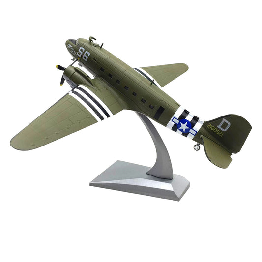 High Simulation 1/100 Scale WWII Douglas C-47 Transport Alloy Aircraft Model I
