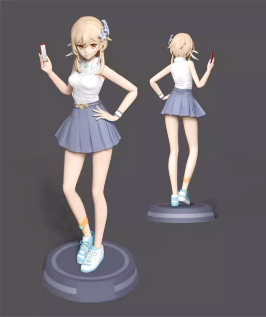 1/18 resin figure model 3D printing of game character girl Unassembled Unpainted