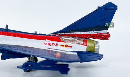 1:100 CHINA AIR FORCE J-10C Fighter Performance Airplane Diecast Military Model