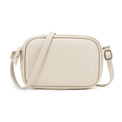 Shoulder Bag Simple Zipper Leather Messenger Bag Handbags Crossbody Flap Purse