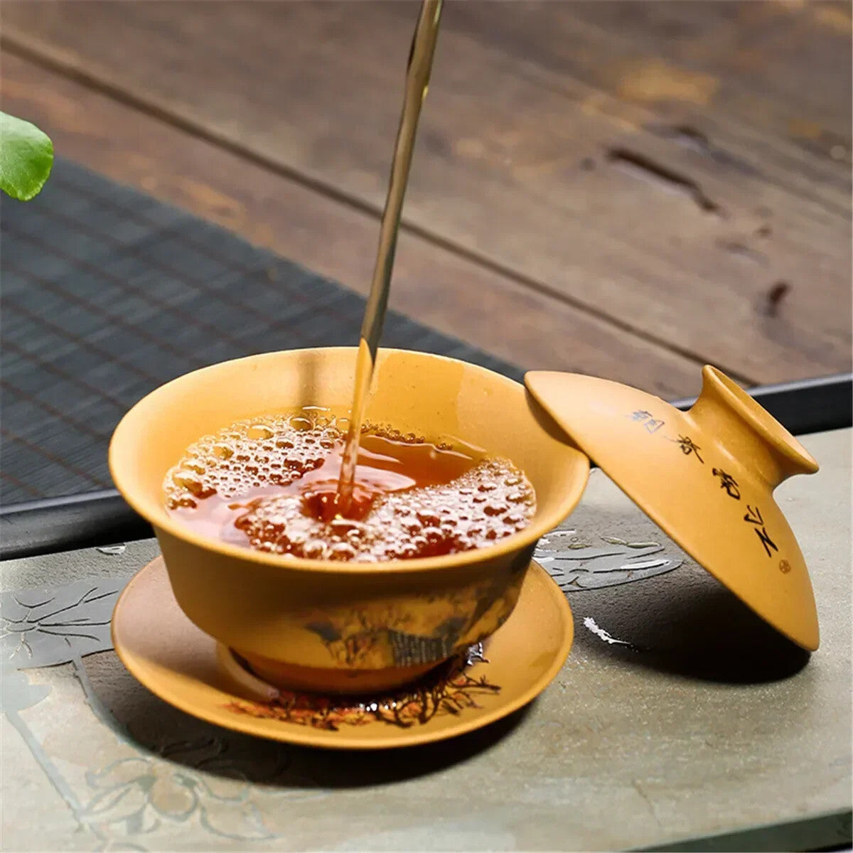 Yixing Hand-painted Pocaro Cup Jiangnan Tea Set Handmade Landscape