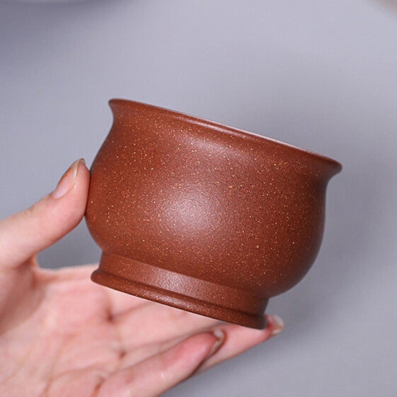 True Yixing Zisha Tea Cup Original Ore Master Cup Purple Clay 180ml Handmade Cup
