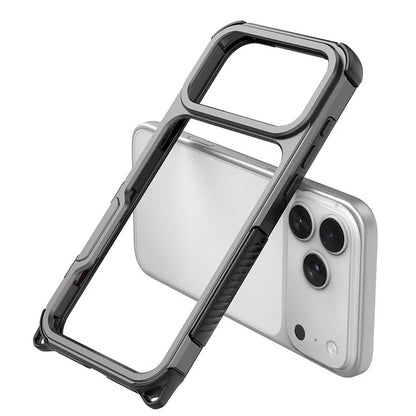 For iPhone 17 /16 Metal Frameless Phone Case Shockproof Slim Bumper Phone case
