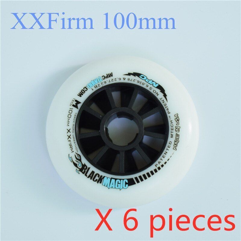 110/100/90mm Inline Speed Skates Wheel Indoor Track Outdoor Racing Black Magic