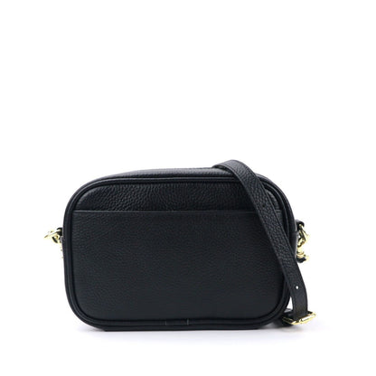 Genuine Leather Pebble Pattern Shoulder Bag Small Square Messenger Bags Purse