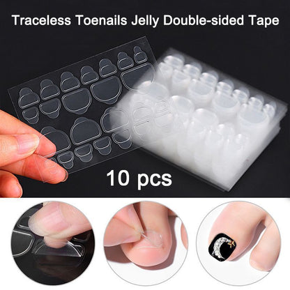 Nail Adhesives 10-20 Sheet Pack Super Sticky Tape 6 Sizes Glue Sticker Art Tools