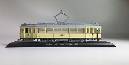 1/87 Scale Dresden Germany GroBer Hecht C&ULHB 1931 Urban Rail Trolley Model