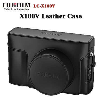 FUJIFILM X100V Leather Case (LC-X100V) for X100V – Black All-Leather
