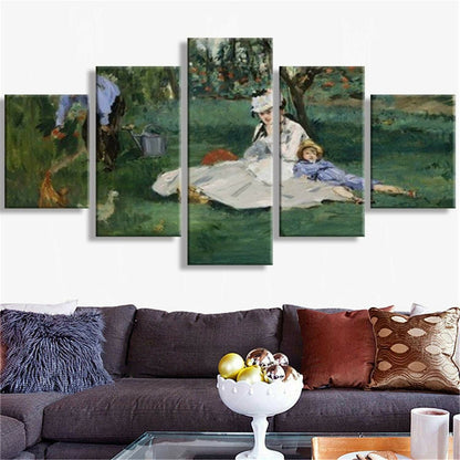 5 Piece Family Party Canvas Wall Art Poster HD Picture for Living Room Unframed