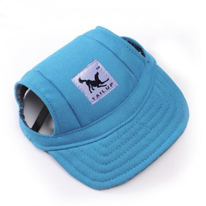 Dog Sun Hat Pet Baseball Cap Adjustable Sunscreen Ear Holes Visor Cap S-XL size!