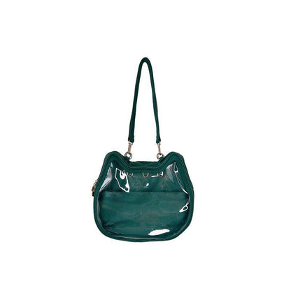 Cute Backpack Clear Front Pocket Transparent Bags Shoulder Bags 23.5*32.5*9.5 CM