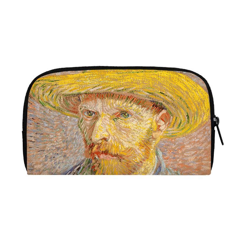 Oil Painting Sunflower Starry Night Wallet Women Purse Credit Card Phone Holders