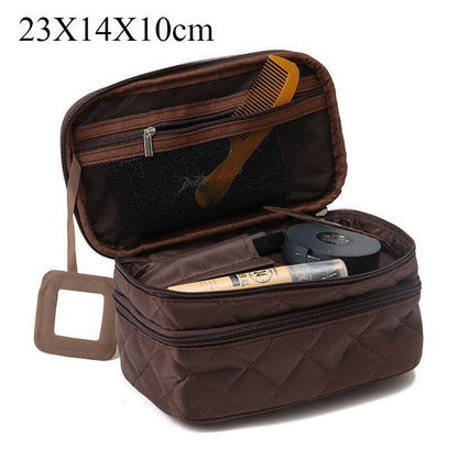 Cosmetic Bag Waterproof Double Layer Travel Organizer Makeup Bag Toiletry Pouch