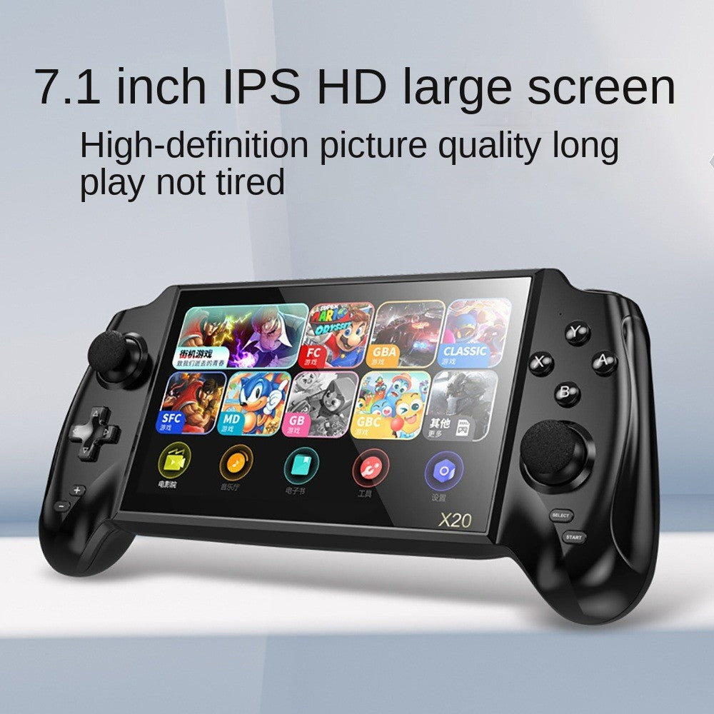 X20 7.1" Retro Handheld Game Console,IPS Screen Video Games, 3000+ Classic Games
