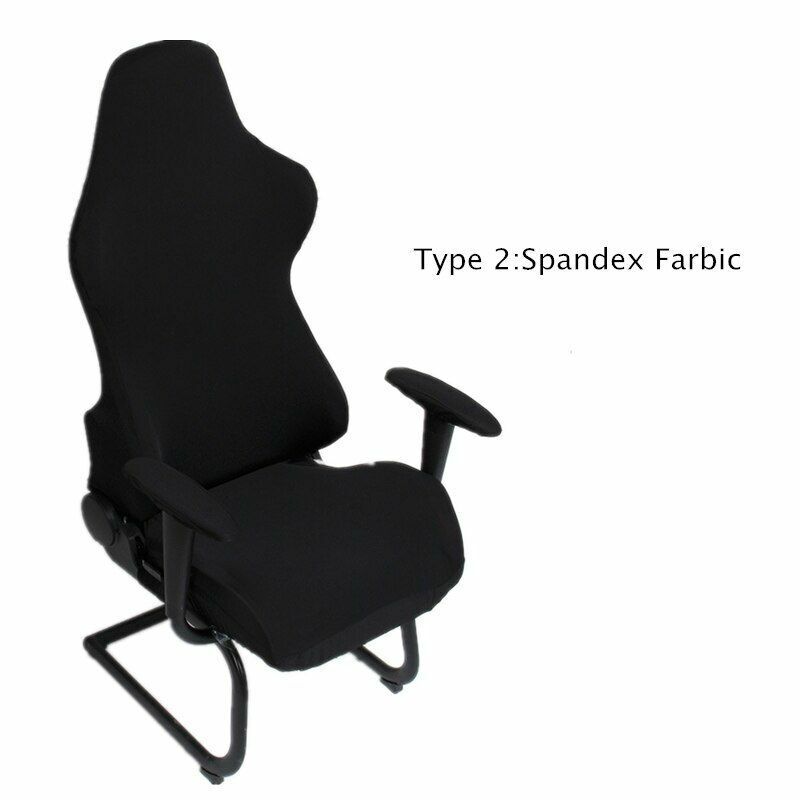 4Pcs/Set Elastic Gaming Chair Warm Cover+Armrest Pads Lambswool Spandex Cushions