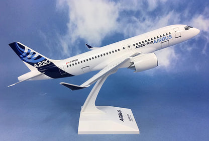 36CM 1:100 Risesoon AIRBUS A220-100 Passenger Airplane ABS Plastic Plane Model