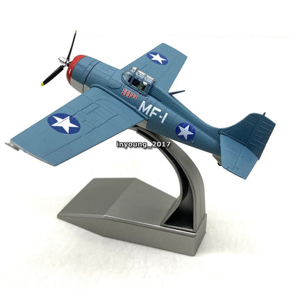 1/72 1937 Grumman F4F Wildcat USA Fighter Model Diecast Military Plane Model