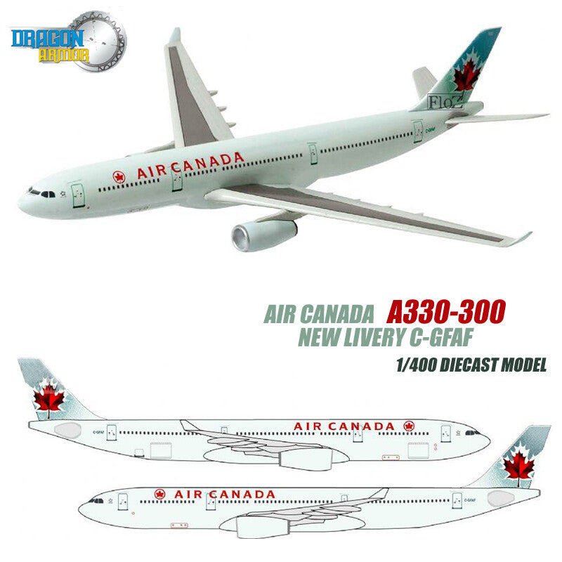 Dragon Air Canada A330-300 New Livery C-GFAF 1/400 diecast plane model aircraft