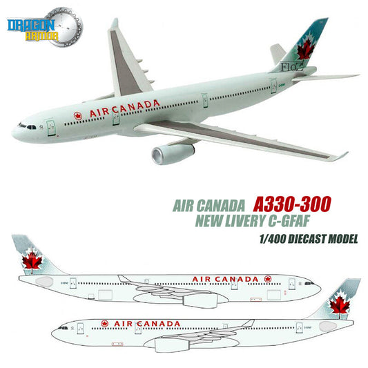 Dragon Air Canada A330-300 New Livery C-GFAF 1/400 diecast plane model aircraft