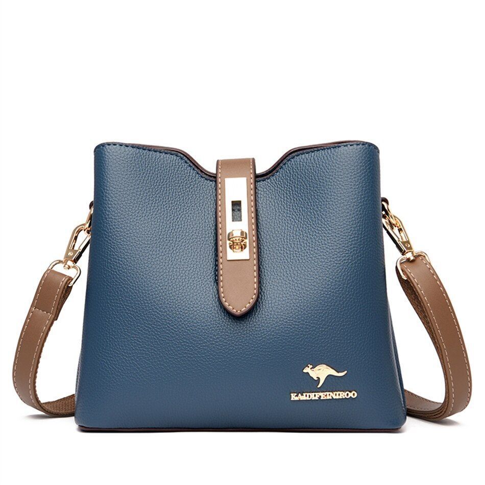 Large Shoulder Bag Synthetic Leather Messenger Bags Fashion Tote Luxury Handbag