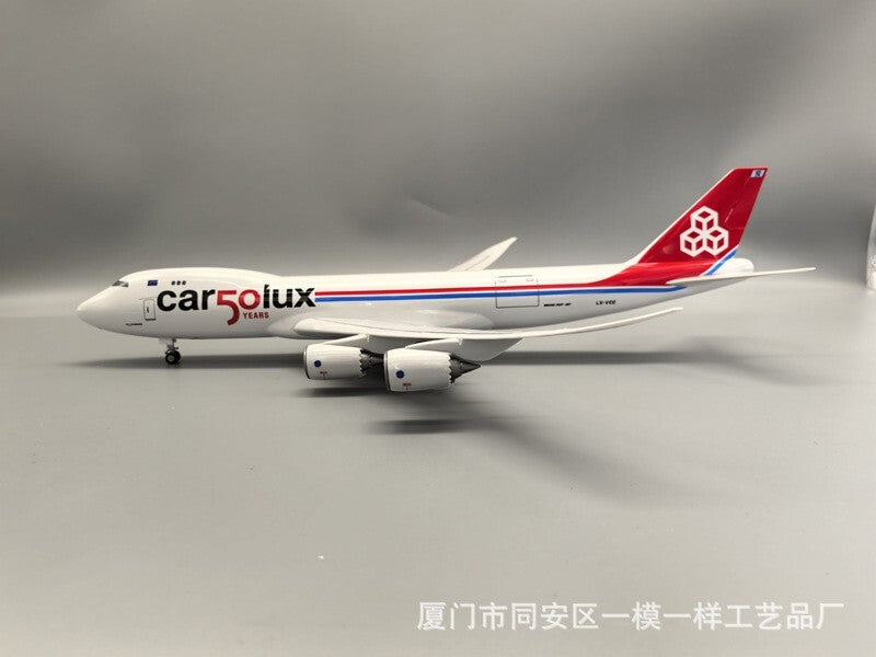 1/160 Luxembourg Airlines 747-8F Cargo Aircraft Model Airplane Display Ornament