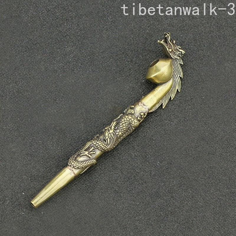 Brass Cigarette Holder Dragon Filter Pipe Cigarette Pipe Holder