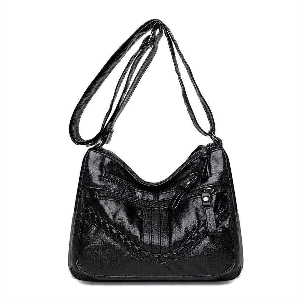 Shoulder Bag Synthetic Leather Luxury Handbag Purse Crossbody Tote Bag Polyester