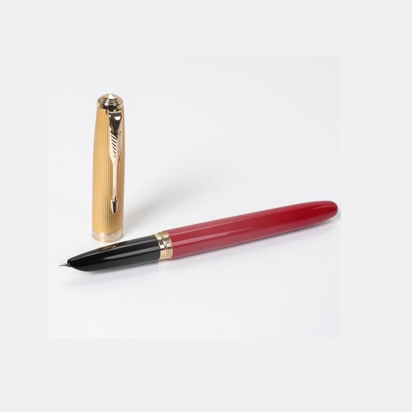 Vintage Jinhao 85 Fountain Pen Golden Clip Extra Fine EF Nib 0.38mm Nice Gift E
