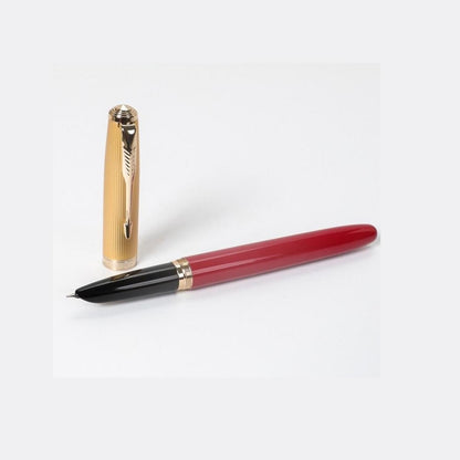 Vintage Jinhao 85 Fountain Pen Golden Clip Extra Fine EF Nib 0.38mm Nice Gift E
